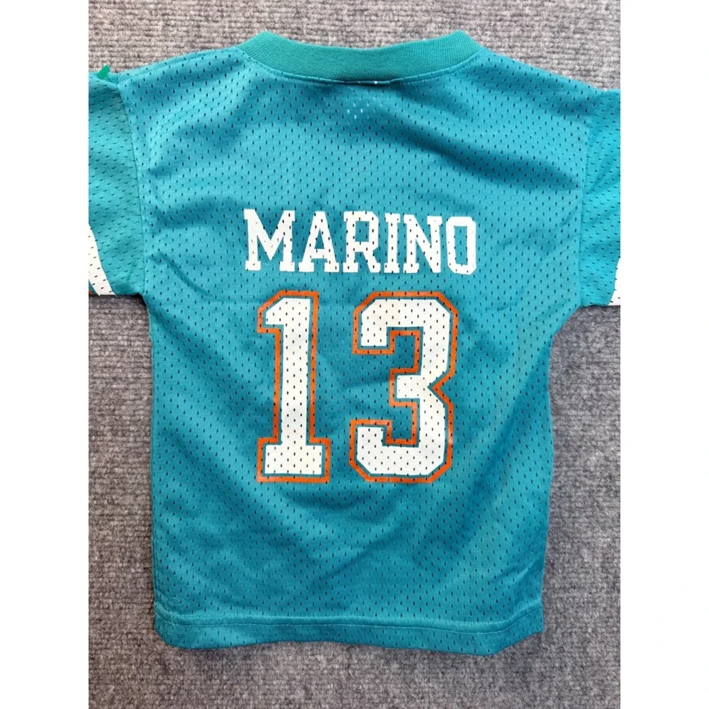 Vintage Champion Miami Dolphins Dan Marino Jersey 2T Teal Mesh USA Made 90s NFL